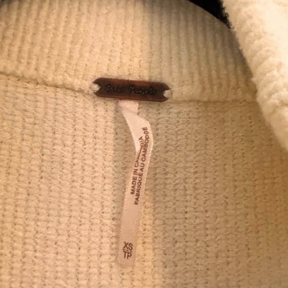 Free People Ottoman Slouchy Tunic Sweater Dress in Ecru- XS - Picture 2 of 5